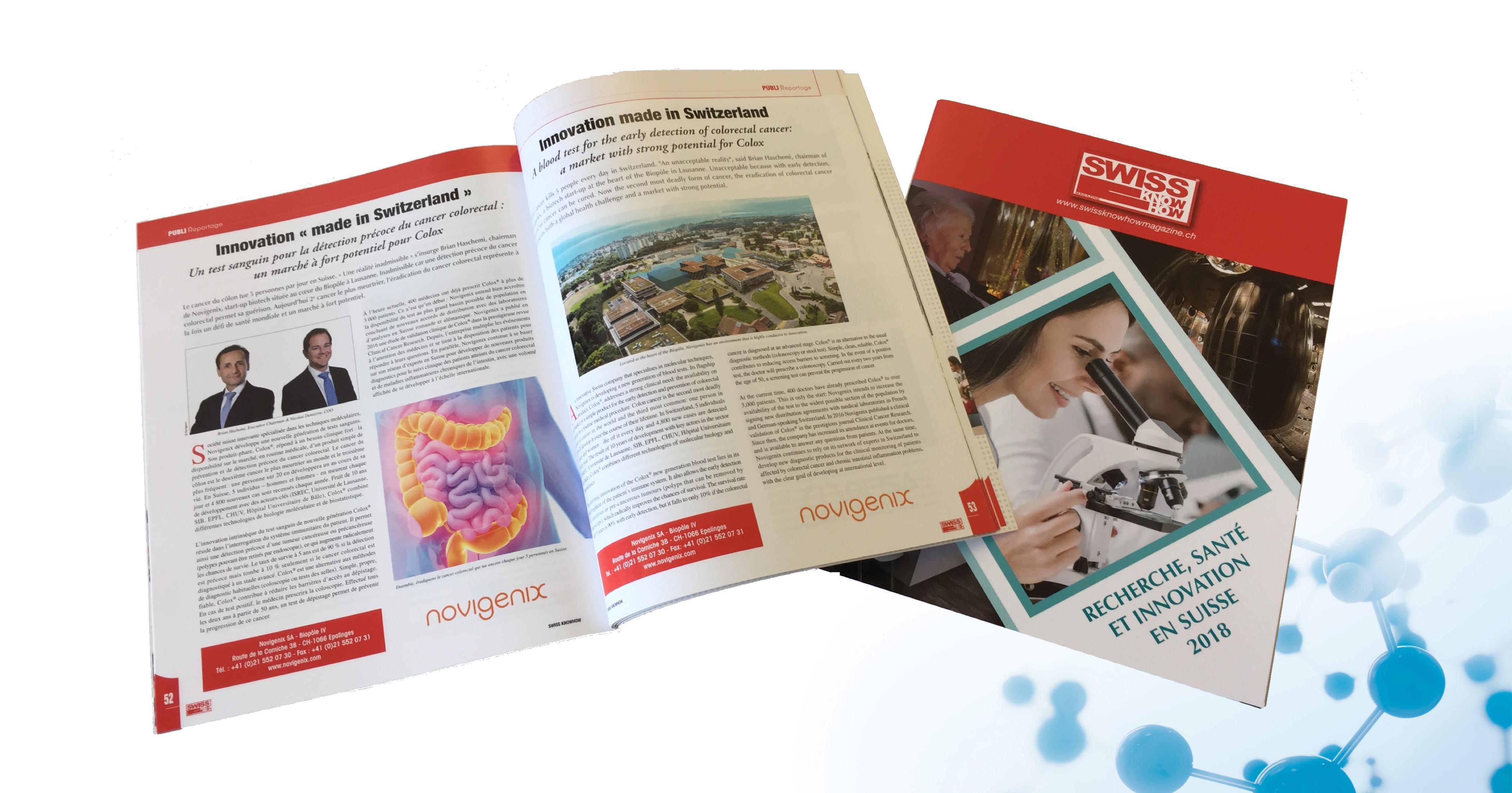 Innovation « made in Switzerland » by Novigenix